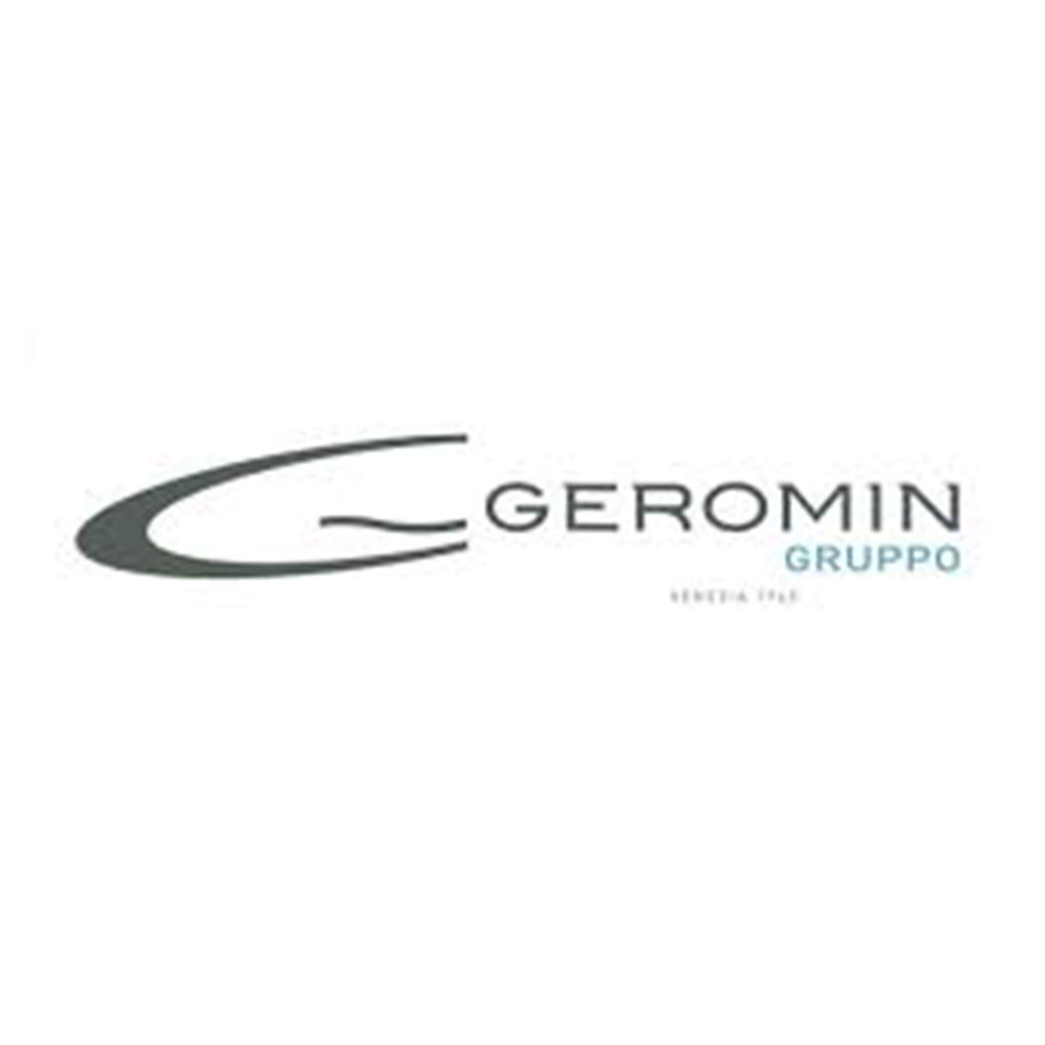 Geromin Gruppo logo with a stylized G and text in black and blue on a white background. - Scuola Sci Cortina